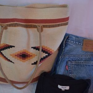 Western Textile Tote Bag- Made in India